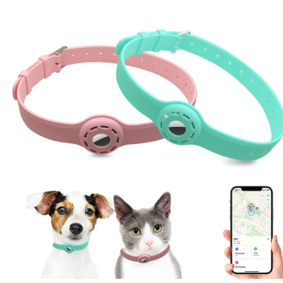 My Trackers Silicone Anti-Lost Cat Collar - Black