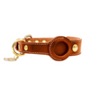 Luxury Leather Airtags Pet Collar for Stylish Tracking