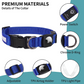 My Trackers LED Pet Collar Light - Blue with AirTag Integration