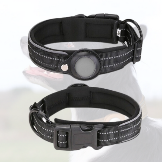 My Trackers Anti-Lost Airtag Pet Collar - Black