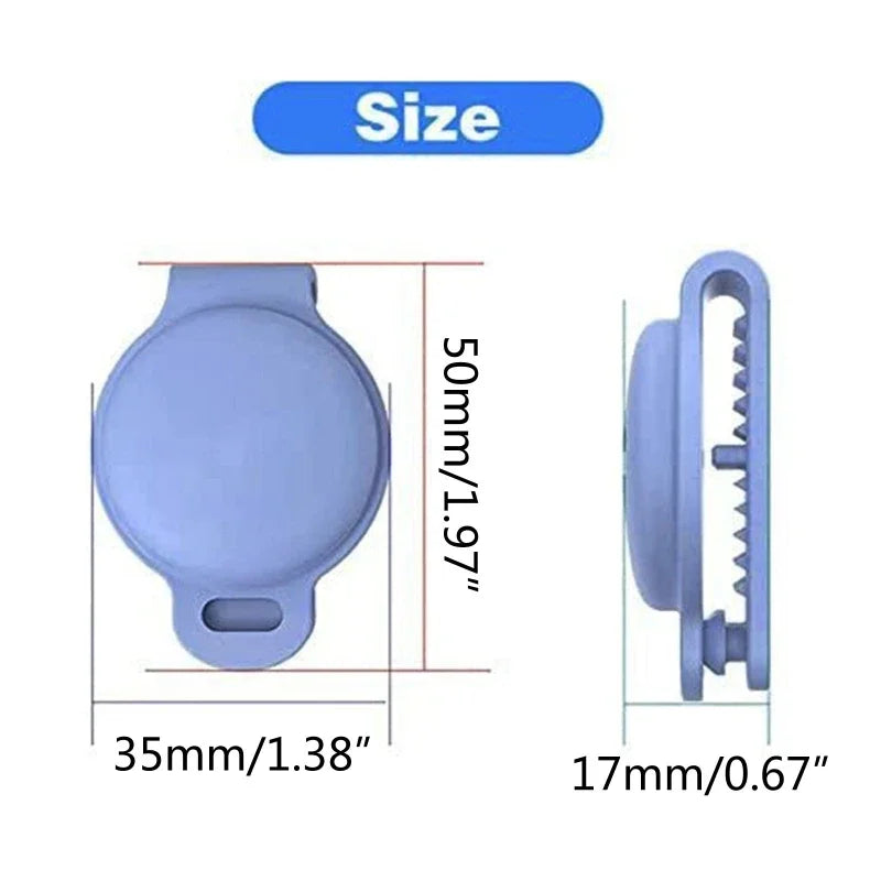 My Tracker Silicone Protective Case Holder for AirTag - 1.4 Inch Pet Collar Cover