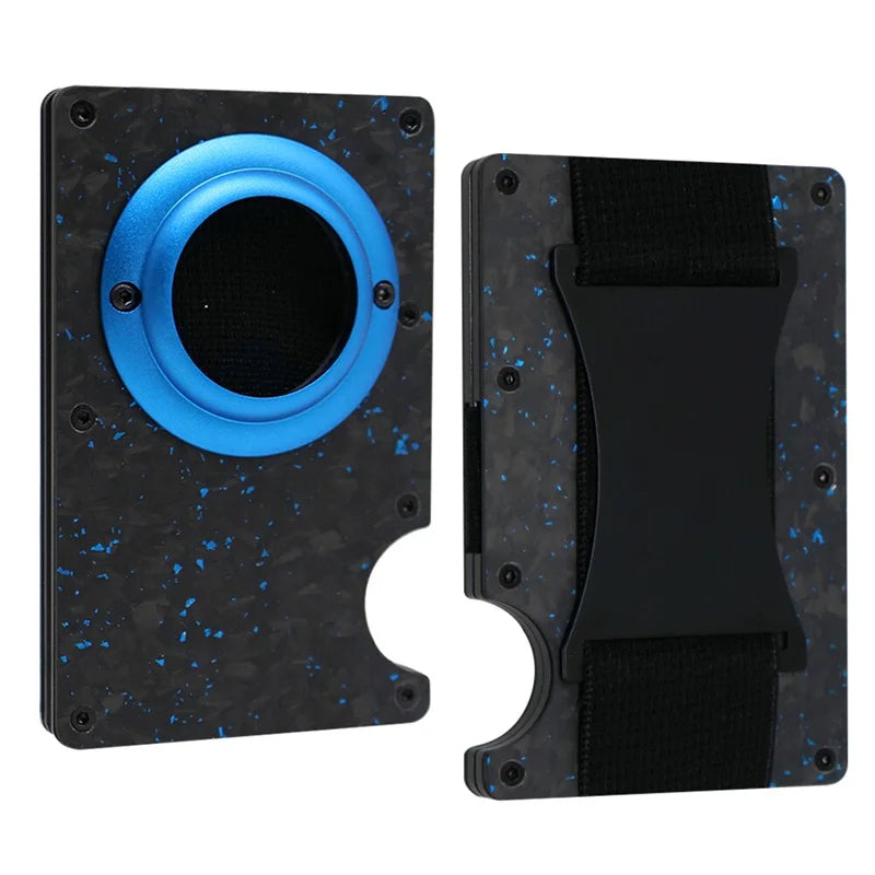 Sleek RFID Aluminium Card Holder with Cash Strap