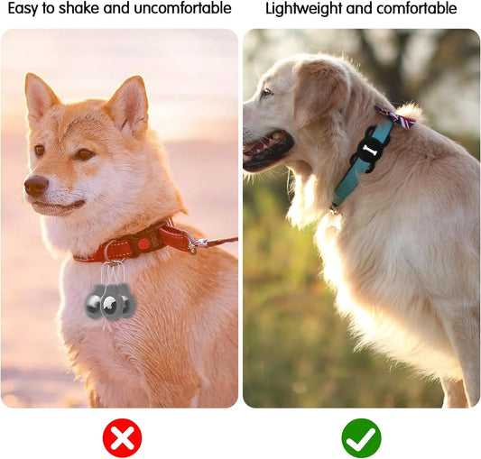 My Tracker Silicone AirTag Dog Collar Holder