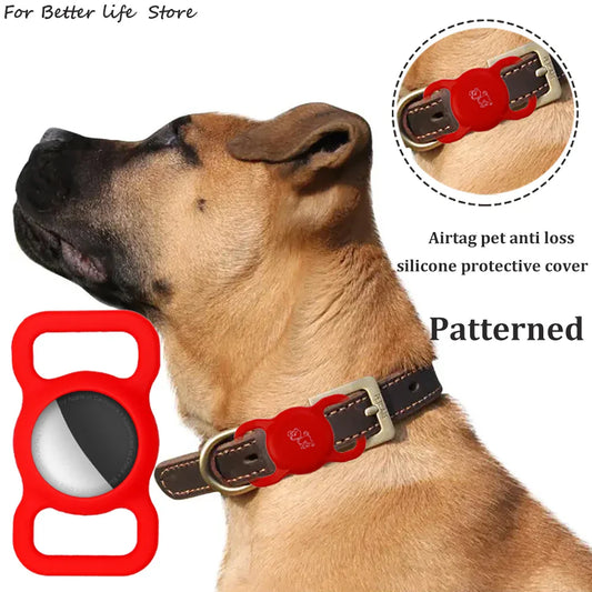 My Trackers Luminous Silicone Pet Collar with Apple Tracker Protection