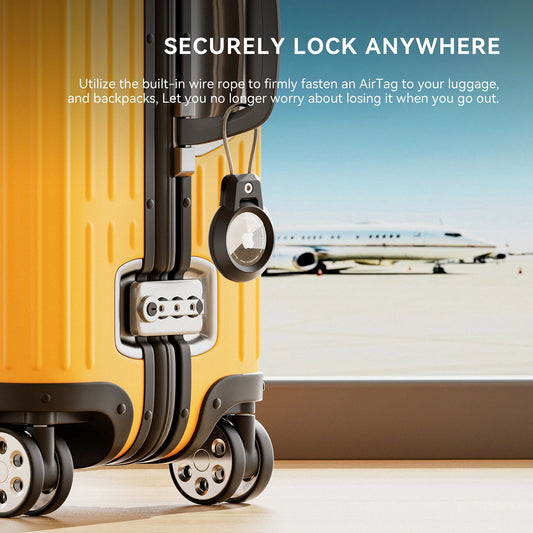 Minisopuru AirTag Holder – 360° Protection Keychain Case for Travel & Pets