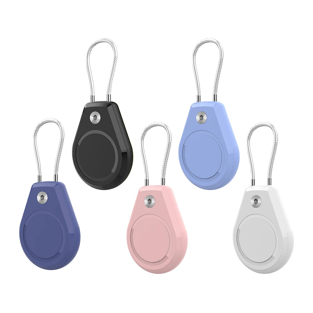 ALLOYSEED Waterproof AirTag Holder with Keyring and Wire Cable