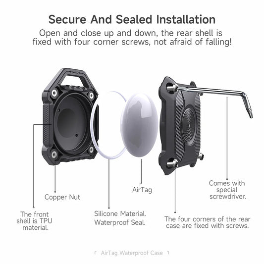 My Trackers Waterproof Silicone Case for Apple AirTag