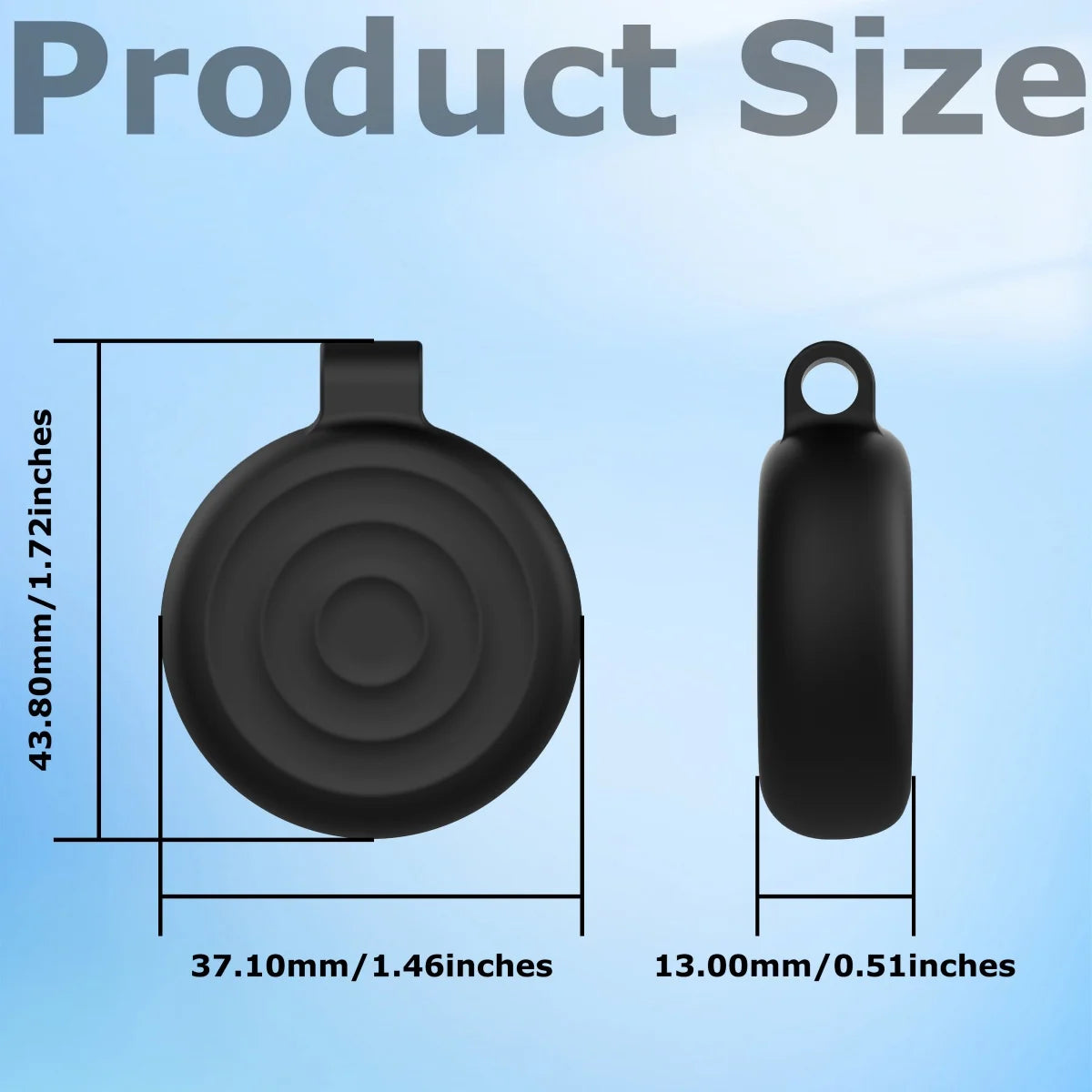 My Trackers Silicone Keychain Protective Cover for Apple Airtags