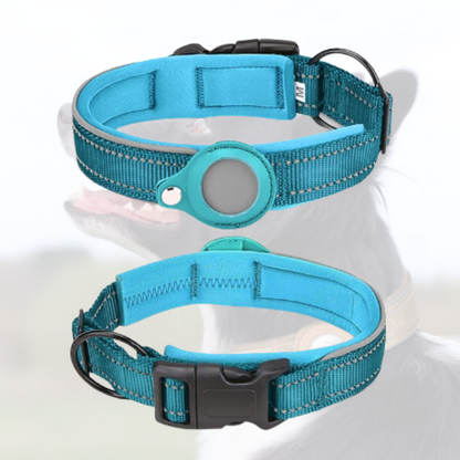 My Trackers Blue Anti-Lost Airtag Pet Dog Collar